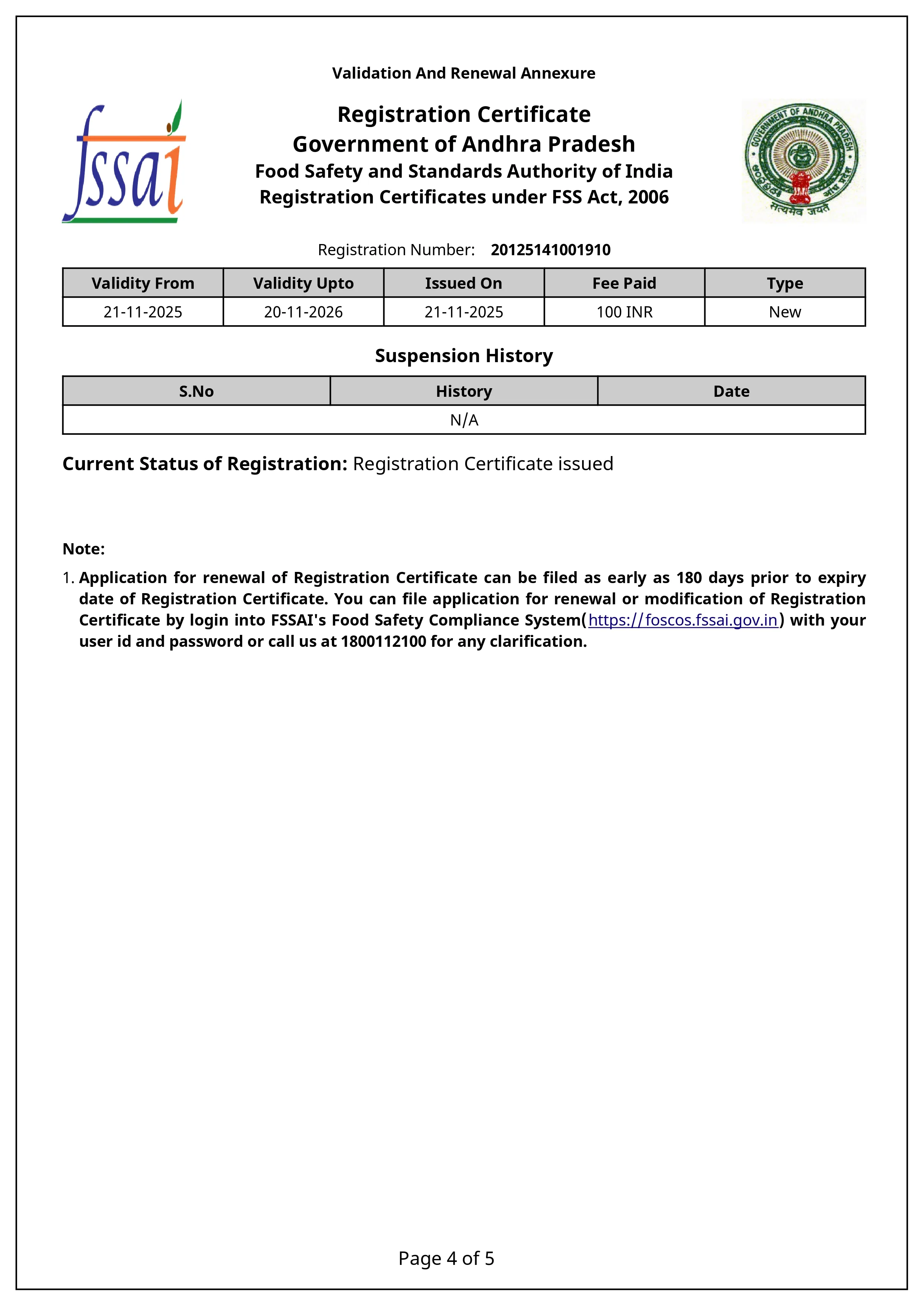 Certificate 4